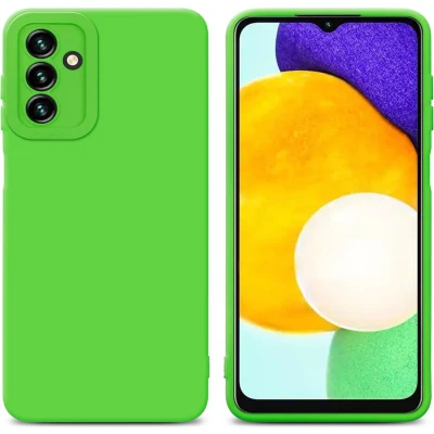 Afbeelding van Cadorabo Hoesje geschikt voor Samsung Galaxy A13 5G in FLUID GROEN Beschermhoes TPU silicone Cover Case