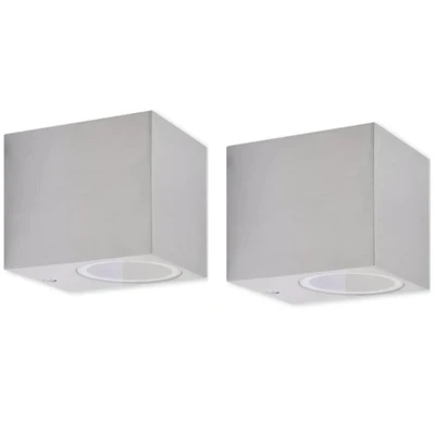 Afbeelding van Buitenlamp kubusvormig 2st