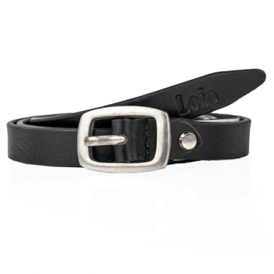 Afbeelding van Lois Leer Belt voor Dames Prachtig Ontworpen Riem Duurzaam en Topkwaliteit Damesleer Gesp Echt Elastische Zonder Lederen Perfect Ontwerp voor, Zwart Goud