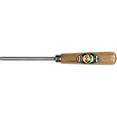 Afbeelding van Kirschen 3915000 Ronde Schraper Burnisher met Houten Handvat, Bruin/Grijs