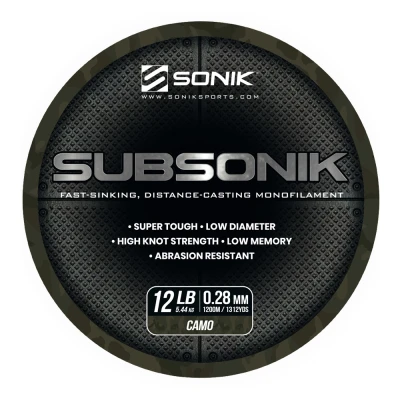 Afbeelding van Sonik Subsonik Camo 1200m Maat : 18lb 0.35mm