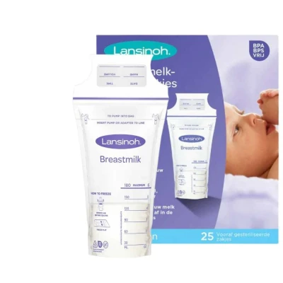 Afbeelding van Lansinoh 99204 moedermelkzak, 25 stuks