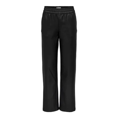 Afbeelding van ONLY Onlpopstar MW Coated PNT NOOS Broek, Dames, Maat: Lx32, Black