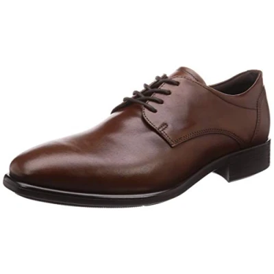 Afbeelding van ECCO Citytray Veterschoenen, Heren, Maat: 40, Cognac Leer