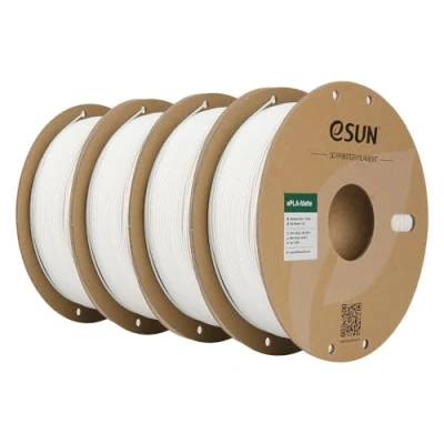 Afbeelding van eSUN Geüpgraded Mat PLA 3D Printer Filament, Filament 1.75mm, Maatnauwkeurigheid +/ 0.02mm, Print voor Printers (Crèmewit 4KG, 4KG)