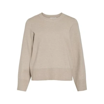 Afbeelding van Vila VICASSIE O hals L/S Knit Top NOOS, Natural Melange, XS