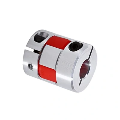Afbeelding van 10mm x 8mm CNC Flexibele Plum Koppeling As Stepper Motor Encoder Connector D20 L30 Kaak Klem Aluminiumlegering