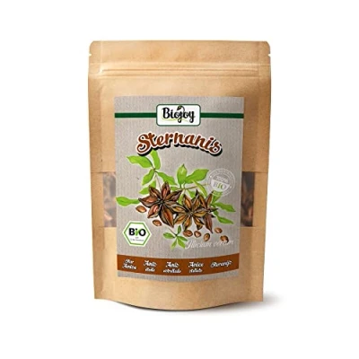 Afbeelding van Biojoy Biologisch Steranijs, heel en gedroogd (100 g), Kruid voor koken Thee (Illicium verum)