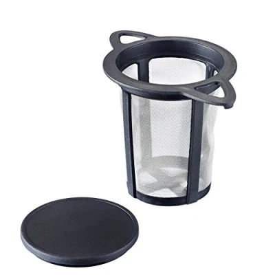 Afbeelding van Westmark thee infuser uit kunststof en rvs zwart 11x7.2x8cm