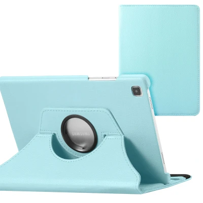 Afbeelding van Samsung Galaxy Tab S6 Lite (2022) Hoes: iMoshion 360 Draaibare Bookcase Turquoise Kunstleder Tablet Hoezen