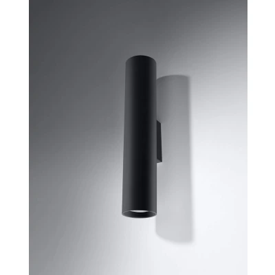 Afbeelding van LED Wandlamp mat zwart LAGOS 1 x GU10 aansluiting