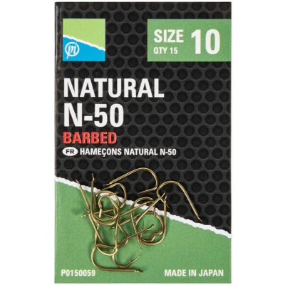 Afbeelding van Preston Natural N 50 Barbed (15 pcs) Maat : 6