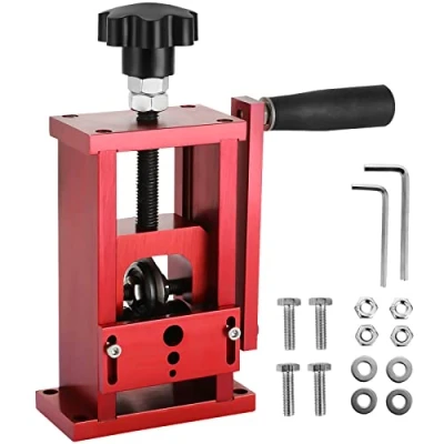 Afbeelding van Happybuy Draadstripmachine 1,5 20 mm kabelstripper machine schroot metalen recycling handleiding draad stripper kabel strippen machine,Rood