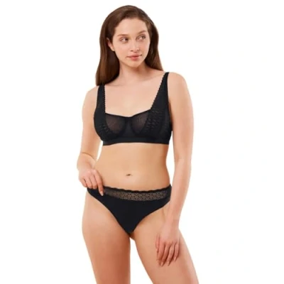 Afbeelding van Triumph Dames Feel of Modal String Underwear, zwart, L