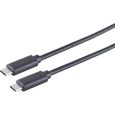 Afbeelding van USB C naar kabel USB3.2 (tot 20 Gbit/s) PD tot 20V/3A video 4K 60Hz / zwart 0,25 meter