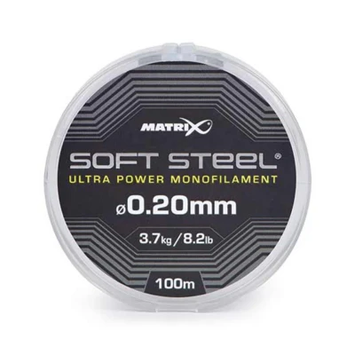 Afbeelding van Matrix Soft Steel Ultra Power Monofilament 100m 0.20mm 8.2lb 3.7kg