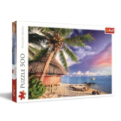 Afbeelding van Trefl Bora eiland puzzel met 500 stukjes DIY vakantiezicht, Creatieve ontspanning, Plezier, Klassieke voor volwassenen en kinderen vanaf 10 jaar
