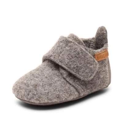 Afbeelding van Bisgaard Unisex Pantoffels voor kinderen, Maat: 26, Grey Leer en textiel