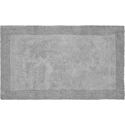 Afbeelding van Grund Badmat, Ultrazacht, absorberend en aan beide zijden bruikbaar, Organisch katoen, 5 jaar garantie, LUXOR, Badmat 80x150 cm, Kiezelgrijs