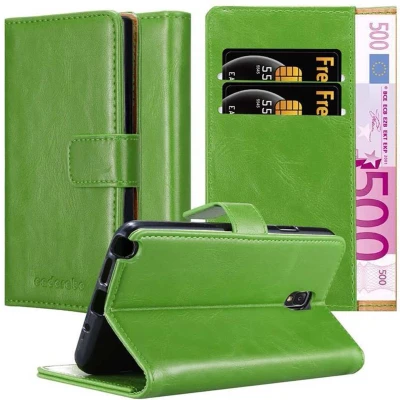 Afbeelding van Cadorabo Hoesje geschikt voor Samsung Galaxy NOTE 3 NEO in GRAS GROEN Beschermhoes met magnetische sluiting, standfunctie en kaartvakje Book Case Cover Etui