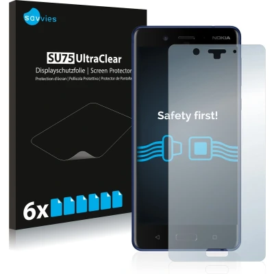Afbeelding van Savvies (6 Stuks) Schermbeschermer voor Nokia 8 Screen Protector Ultra Transparant
