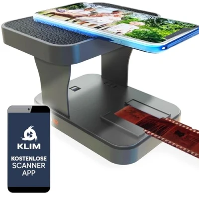 Afbeelding van KLIM K2 mobiele filmscanner 35 mm + GRATIS APP Nieuw Positieve en negatieve scanner, diascanner, fotoscanner, kleurfilmontwikkelingskit Essentieel Beste fotoscanner voor oude foto&#039;s