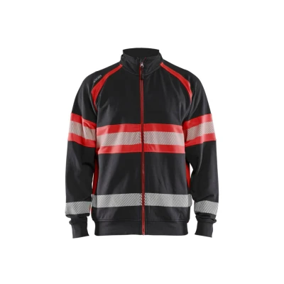 Afbeelding van Blaklader High Vis sweater 3551 1158 Zwart/High Rood