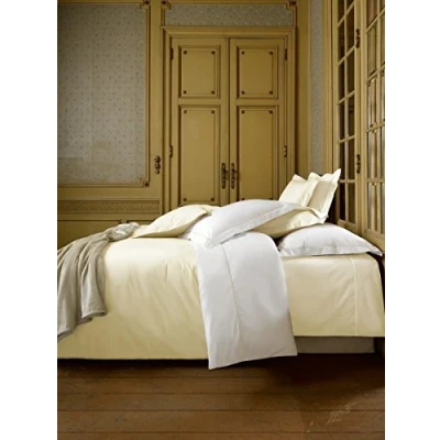 Afbeelding van Dekbedovertrek De Witte Lietaer Bumblebee White Ivory Percal 260 x 200 / 220 cm Extra Breed