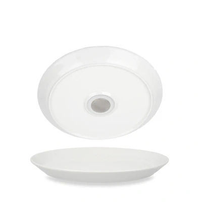 Afbeelding van Silwy Magnetische Porseleinen Bord 23cm (set a 2) Wit