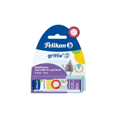 Afbeelding van Pelikan Griffix Potloodstiften, 2 Mm, Blister Van Doosjes 3 Stuks Potloodstiften