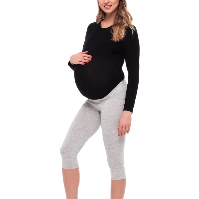 Afbeelding van BE Mammy Dames Zwangerschapsleggings Lang Katoen Elasthan Yogabroek Gemêleerd XXL BE20 230 LE