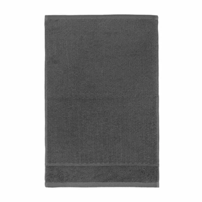 Afbeelding van frottana Pearl gastendoekje 30 x 50 cm van 100% katoen, grafiet