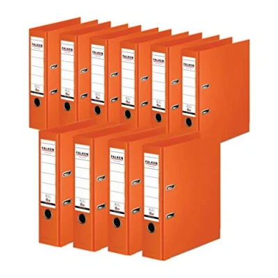 Afbeelding van FALKEN Chromocolor ordner Verpakking van 10 stuks. Breit oranje