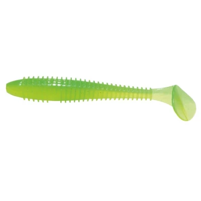 Afbeelding van Keitech Swing Impact Fat 8,4cm Lime Chartreuse (7 stuks) Dropshot