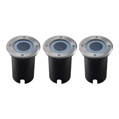 Afbeelding van Ledvion 3X LED Inbouwspots Rond, IP67, GU10, 1m Kabel, Buitenverlichting, Terrasverlichting