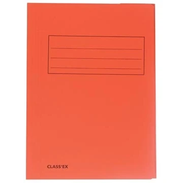 Afbeelding van Class&#039;ex dossiermap, 3 kleppen, oranje dossiermap