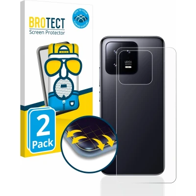 Afbeelding van BROTECT Screenprotector voor Xiaomi 13 (Achterkant) Folie Beschermfolie matte volledig dekking (2 Stuks)