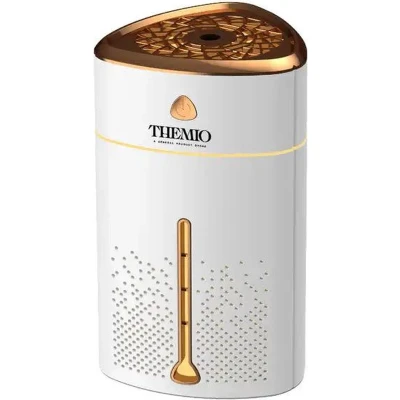 Afbeelding van Themio Luchtbevochtiger Wit Goud 2.5L humidifier Aroma diffusers geurverspreider