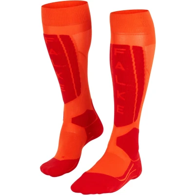 Afbeelding van FALKE Dames Skisokken SK5 Expert W KH Wol Functioneel material Warm dun 1 Paar, Orange (Flash 8034), 41 42
