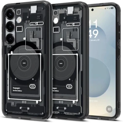 Afbeelding van Spigen Ultra Hybrid MagFit Case voor Samsung Galaxy S25 Plus hoesje, Compatibel met MagSafe ZeroOne Black