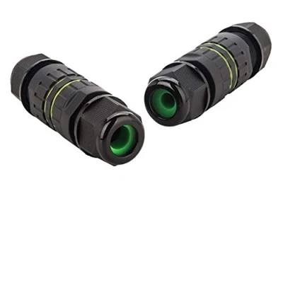 Afbeelding van Aansluitdoos waterdicht IP68 verbindingsbox 3 polige kabelconnector voor Ø3.5 10mm kabelverbindingbox zwart 2 stuks