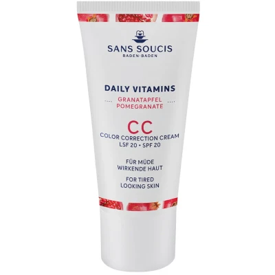 Afbeelding van Sans Soucis Cc Cream Color Correction Anti Fatigue Spf 20 Pomegranate