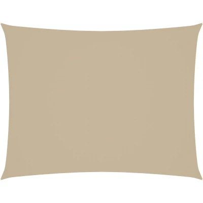 Afbeelding van vidaXL Zonnescherm rechthoekig 6x8 m oxford stof beige