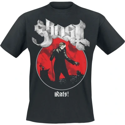 Afbeelding van Ghost Rats Admat T shirt zwart L 100% katoen Band merch, Bands