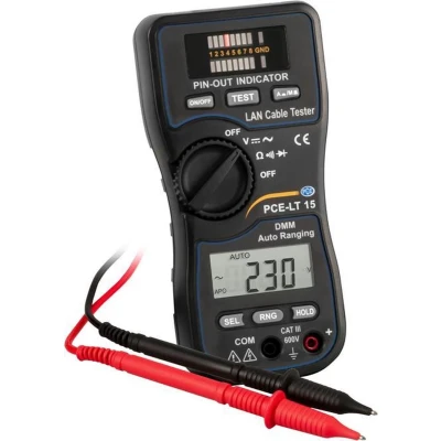 Afbeelding van PCE Instruments Multimeter Digitaal CAT III 600 V