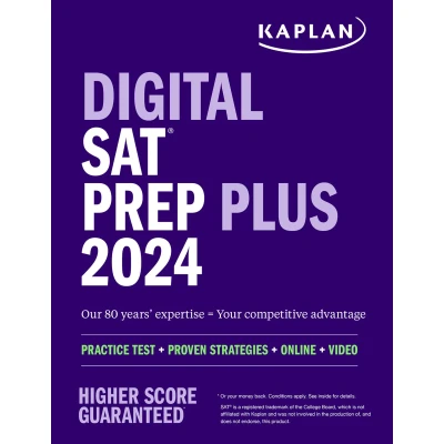 Afbeelding van Digital SAT Prep Plus 2024: Book, 1 Realistic Full Length Practice Test, 700+ Questions