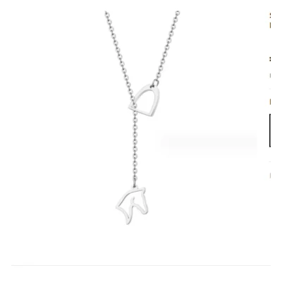 Afbeelding van Stijgbeugel/paardenhoofd ketting