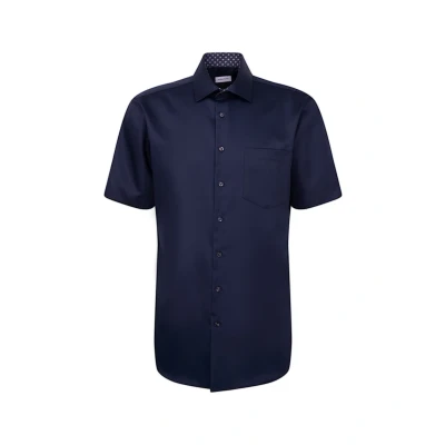 Afbeelding van Seidensticker Regular Overhemd, Heren, Maat: 40, Dark blue
