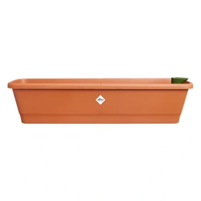 Afbeelding van Elho Noa Balkonbak XL voor Buiten Waterreservoir 100% Gerecycled Plastic L78 x B20 H17.8 cm Terra