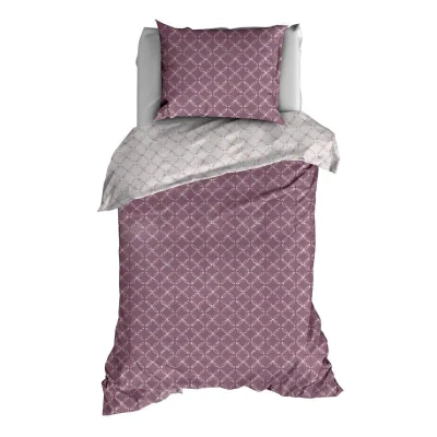 Afbeelding van Dekbedovertrek Satin d`Or Curling Oudrose Satijn 140 x 200 / 220 cm 1 Persoons